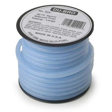Dubro Products 0.12 in. x 30 ft. Super Blue Silicon Tubing, Large DUB204